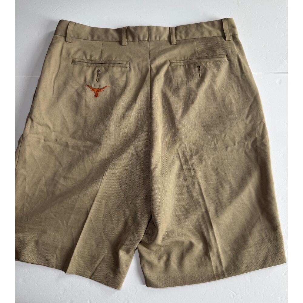 Cutter & Buck CB DryTec Texas Longhorns Golf Shorts Mens 32 Khaki Performance